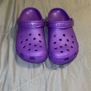 Purple crocs